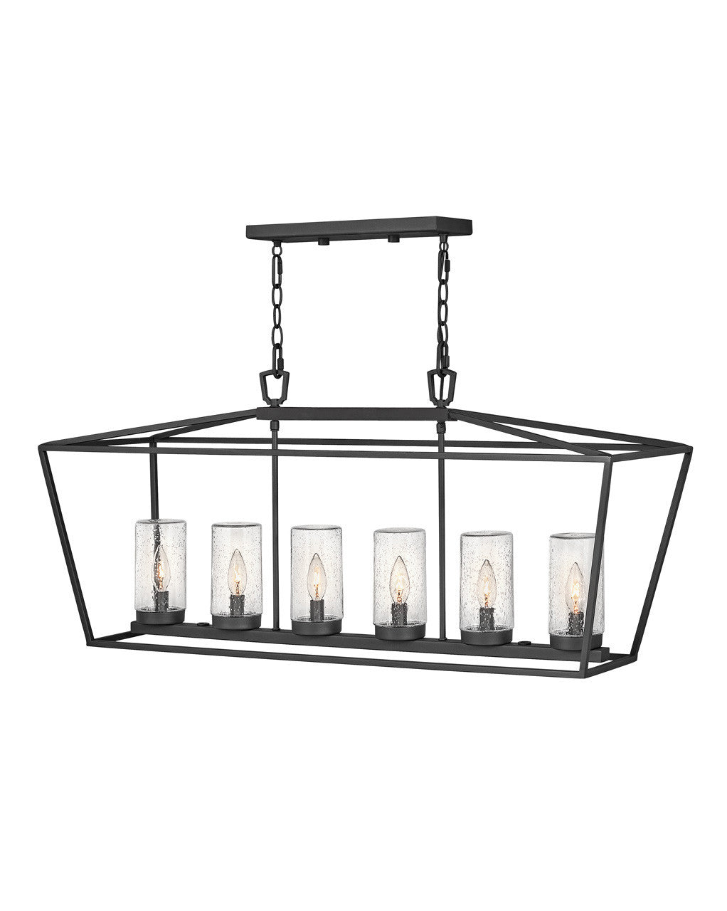 Hinkley Lighting Alford Place Six Light Linear Museum Black 2569MB