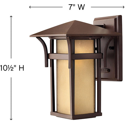 Hinkley Lighting Harbor Small Wall Mount Lantern Anchor Bronze 2570AR