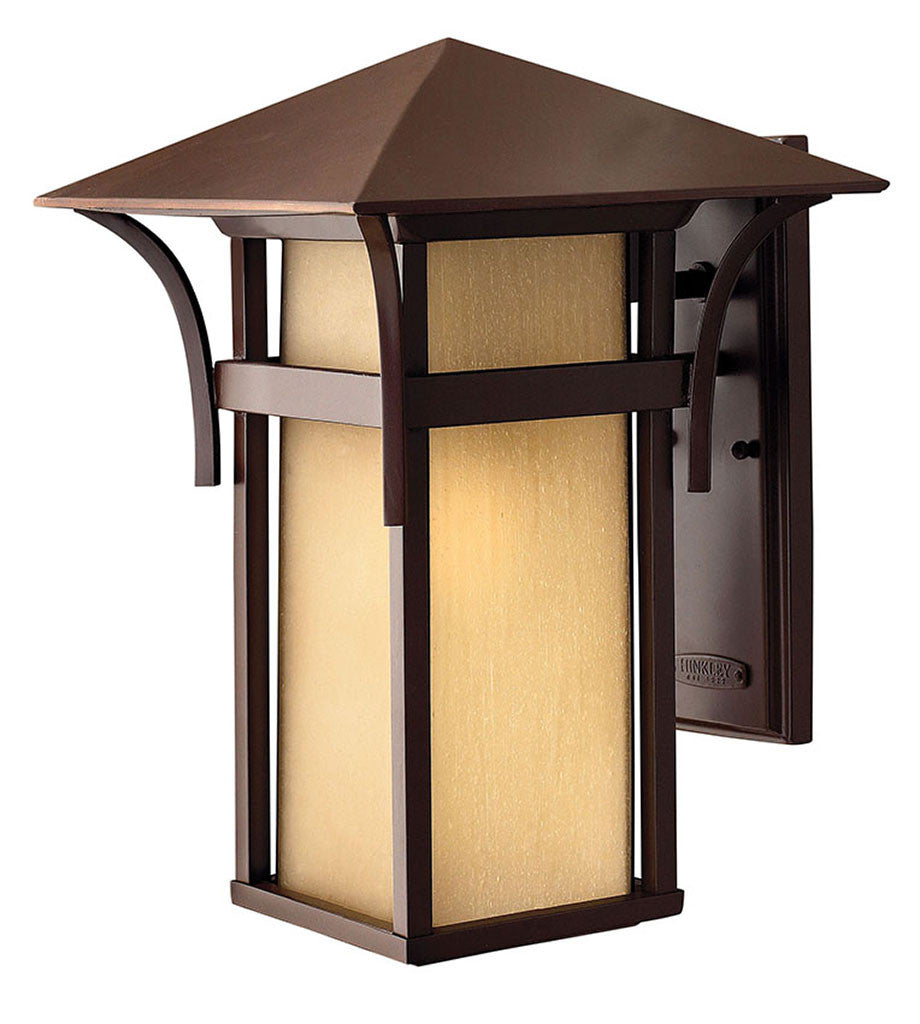 Hinkley Lighting Harbor Large Outdoor Wall Mount Lantern Anchor Bronze Integrated LED Bulb(s) 2575AR-LED