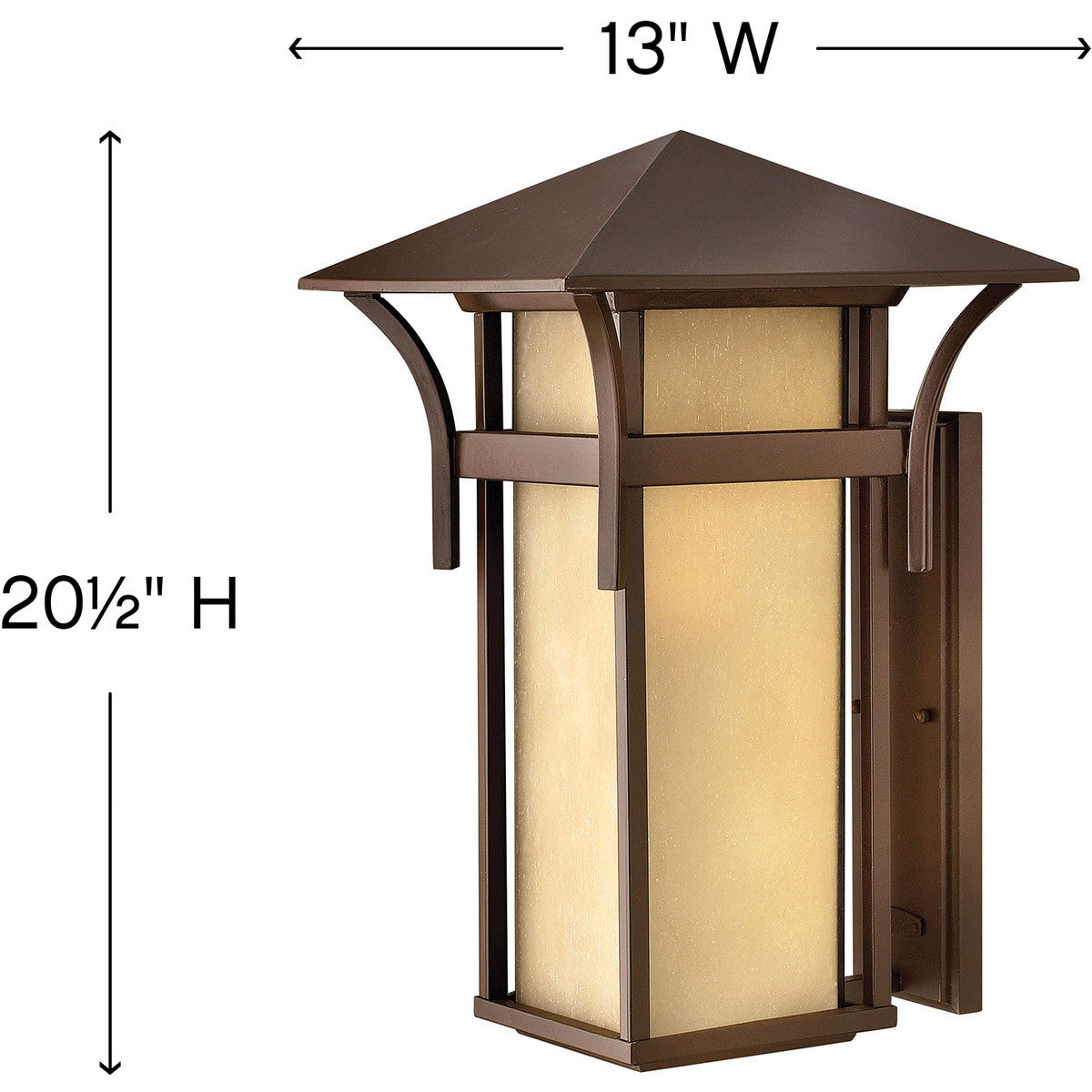 Hinkley Lighting Harbor Extra Large Wall Mount Lantern Anchor Bronze 2579AR