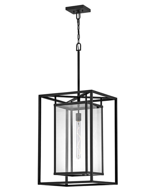 Hinkley Lighting Max Large Hanging Lantern in Black LED Bulb(s) Included  2592BK-LL