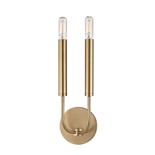 Hudson Valley Lighting Gideon Wall Sconce in Aged Brass 2600-AGB