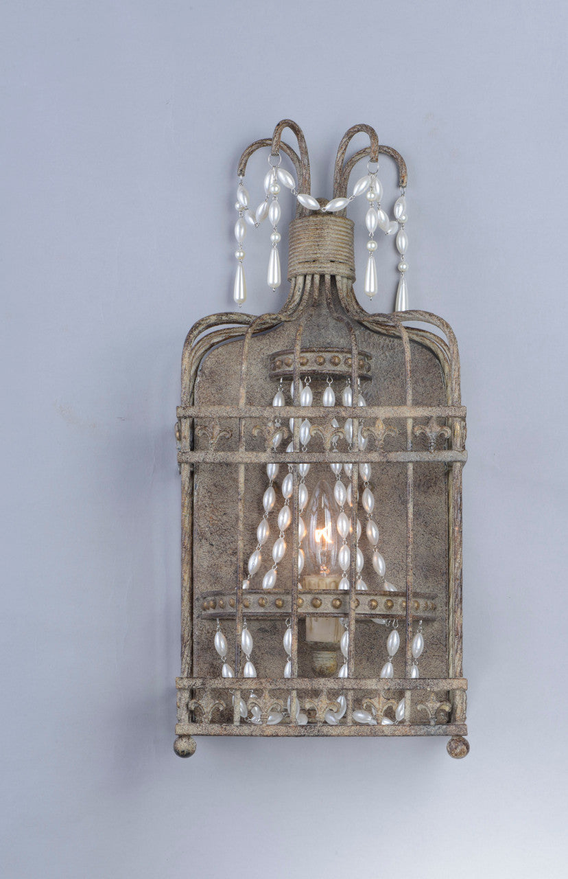 Maxim Gisele 1-Light Wall Sconce in Antique Terra 26009ATR