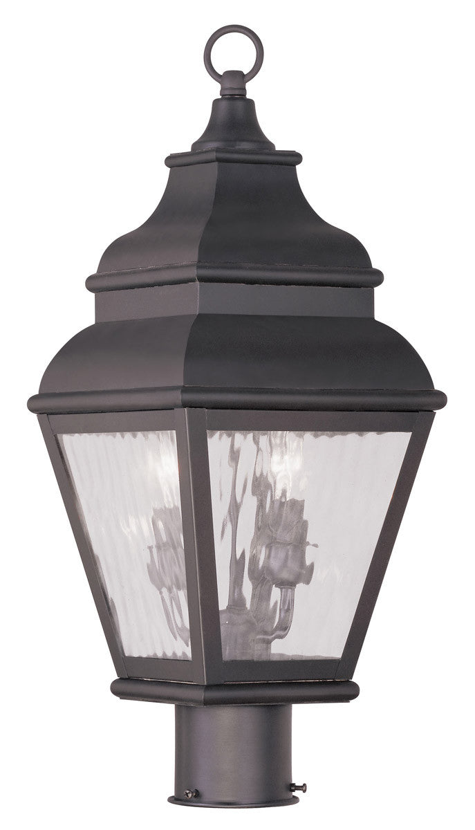 Livex Lighting Exeter Collection 2 Light Bronze Outdoor Post Lantern in Bronze 2603-07