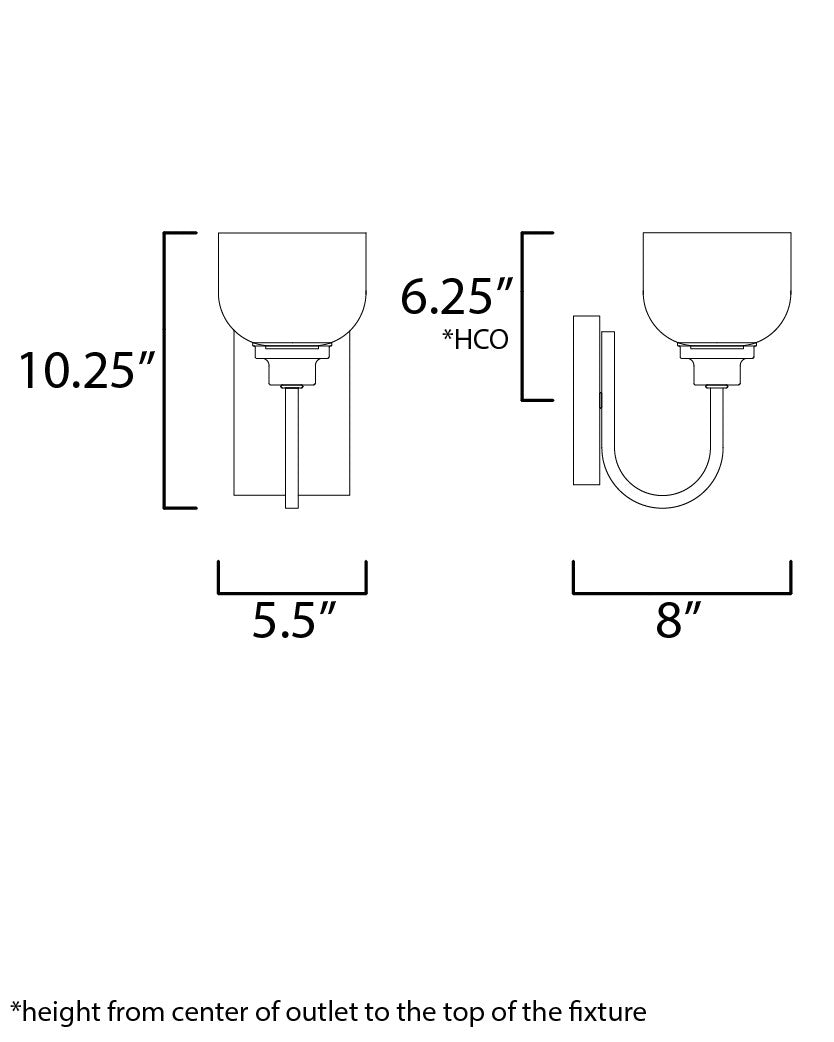 Maxim Swale 1-Light Bath Vanity in Polished Chrome 26061WTPC