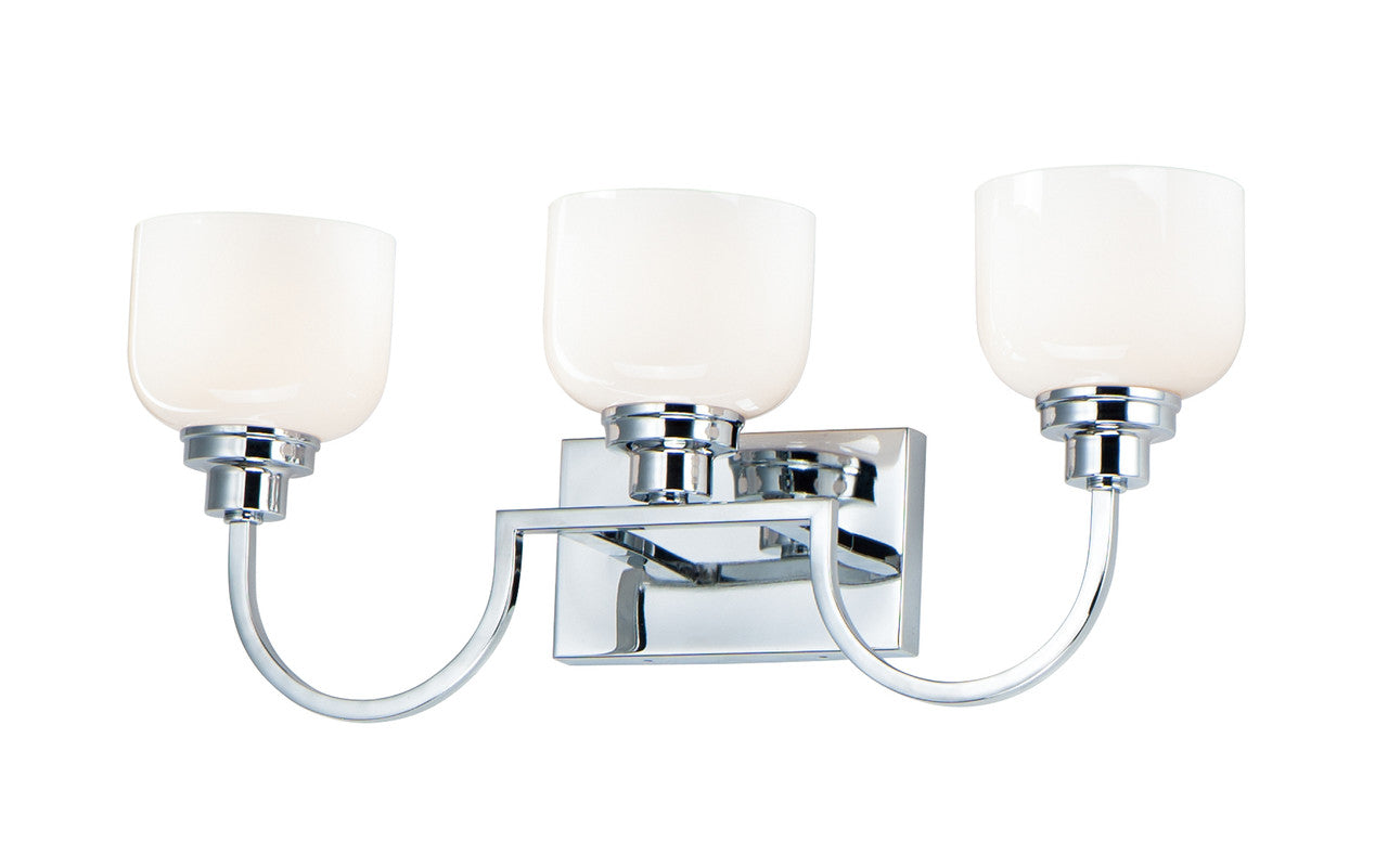 Maxim Swale 3-Light Bath Vanity in Polished Chrome 26063WTPC