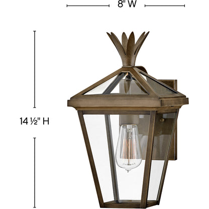 Hinkley Lighting Palma Small Wall Mount Lantern Burnished Bronze 26090BU