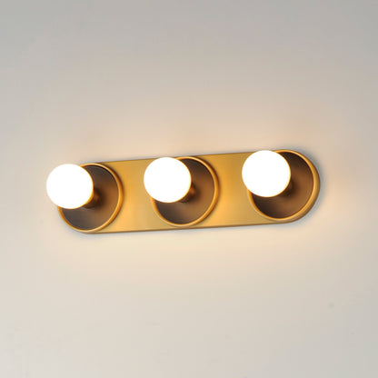 Maxim Hollywood 3-Light Sconce in Black / Natural Aged Brass 26093BKNAB