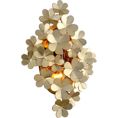 Corbett Lighting Gigi Wall Sconce in Warm Silver Leaf 261-14-WSL