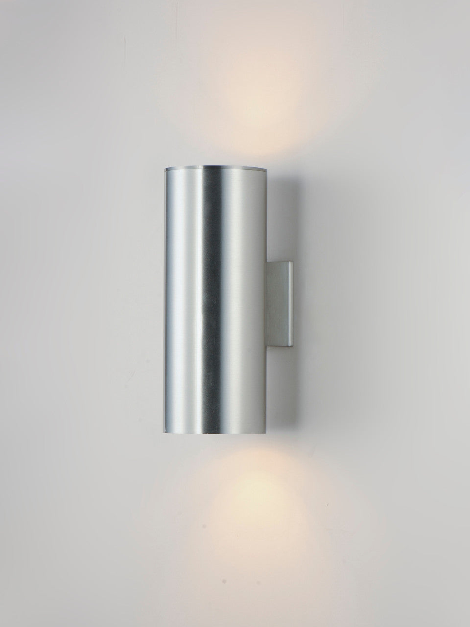 Maxim Outpost 2-Light 15"H Outdoor Wall Sconce in Brushed Aluminum 26103AL