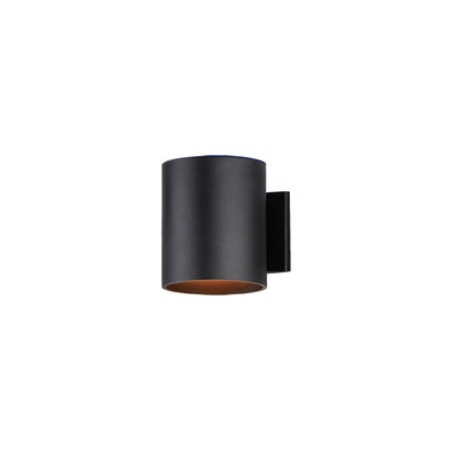 Maxim Outpost 1-Light 6"W x 7.25"H Outdoor Wall Sconce in Black 26106BK