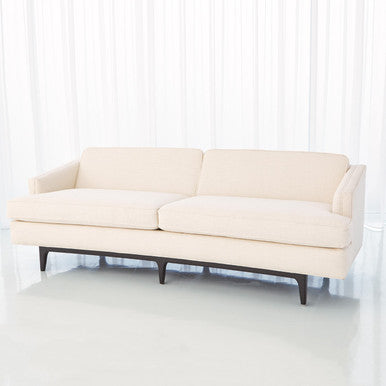 Global Views Crescent Sofa-Avada Ivory 2613