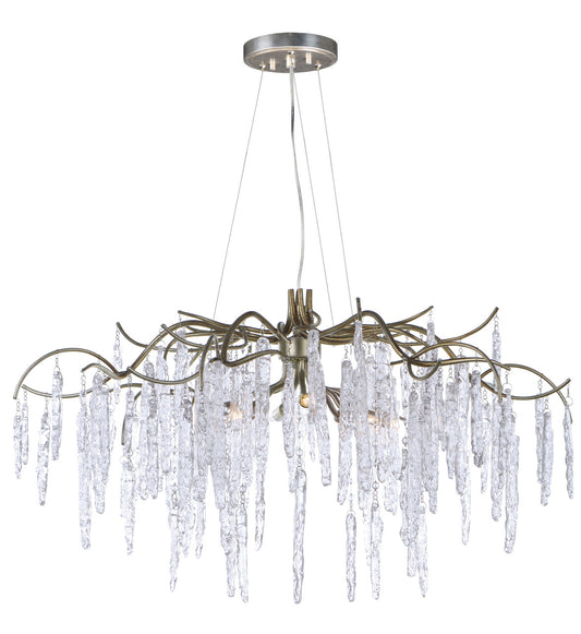 Maxim Willow 8-Light Chandelier in Silver Gold 26284ICSG