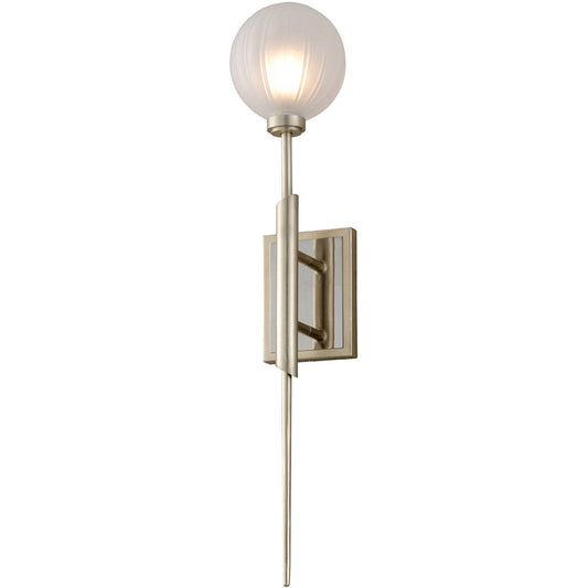 Corbett Lighting Tempest Wall Sconce in Satin Silver Leaf 263-11