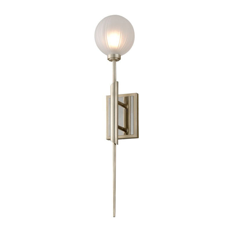 Corbett Lighting Tempest Wall Sconce in Satin Silver Leaf 263-11