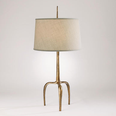 Global Views Riley Table Lamp Gold Leaf 7.80574