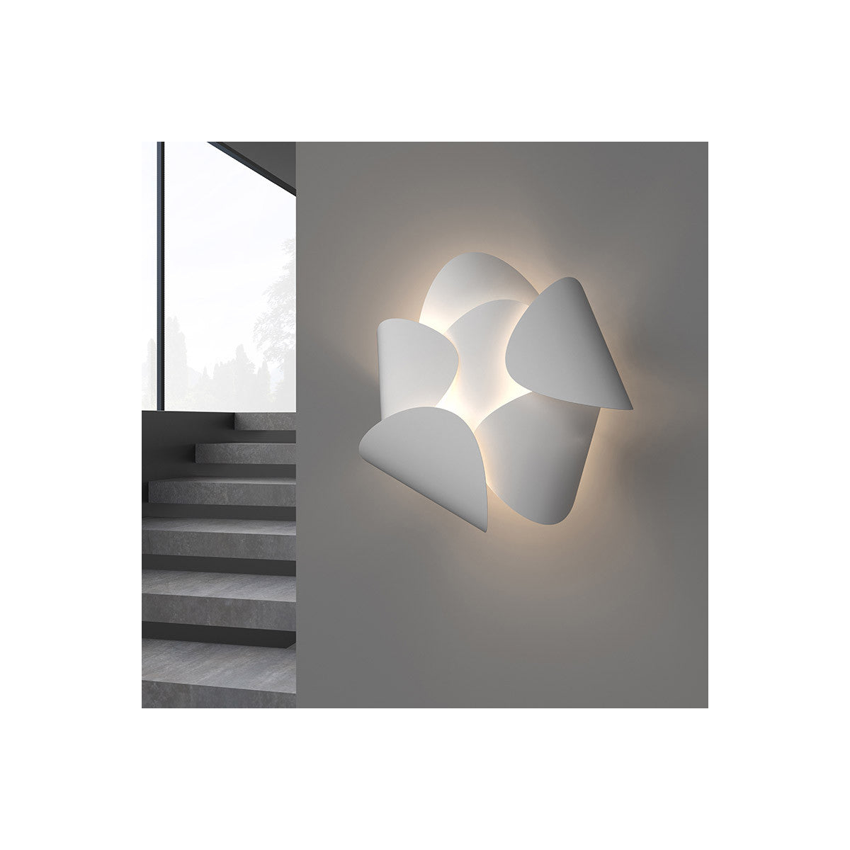 Sonneman Lighting Lotus LED Sconce in Satin White 2640.03