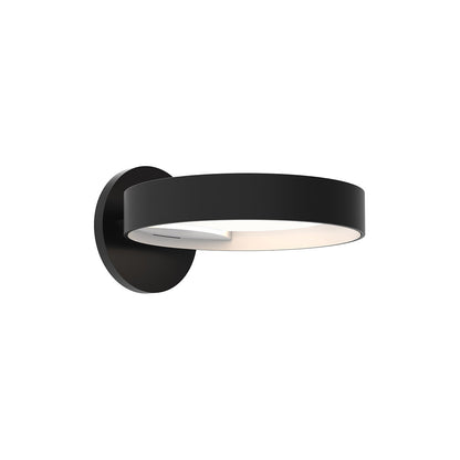 Sonneman Lighting Light Guide Ring LED Sconce in Satin Black 2650.25W