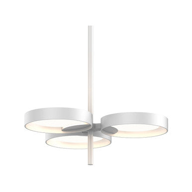 Sonneman Lighting Light Guide Ring 3-Light LED Pendant in Satin White 2654.03W