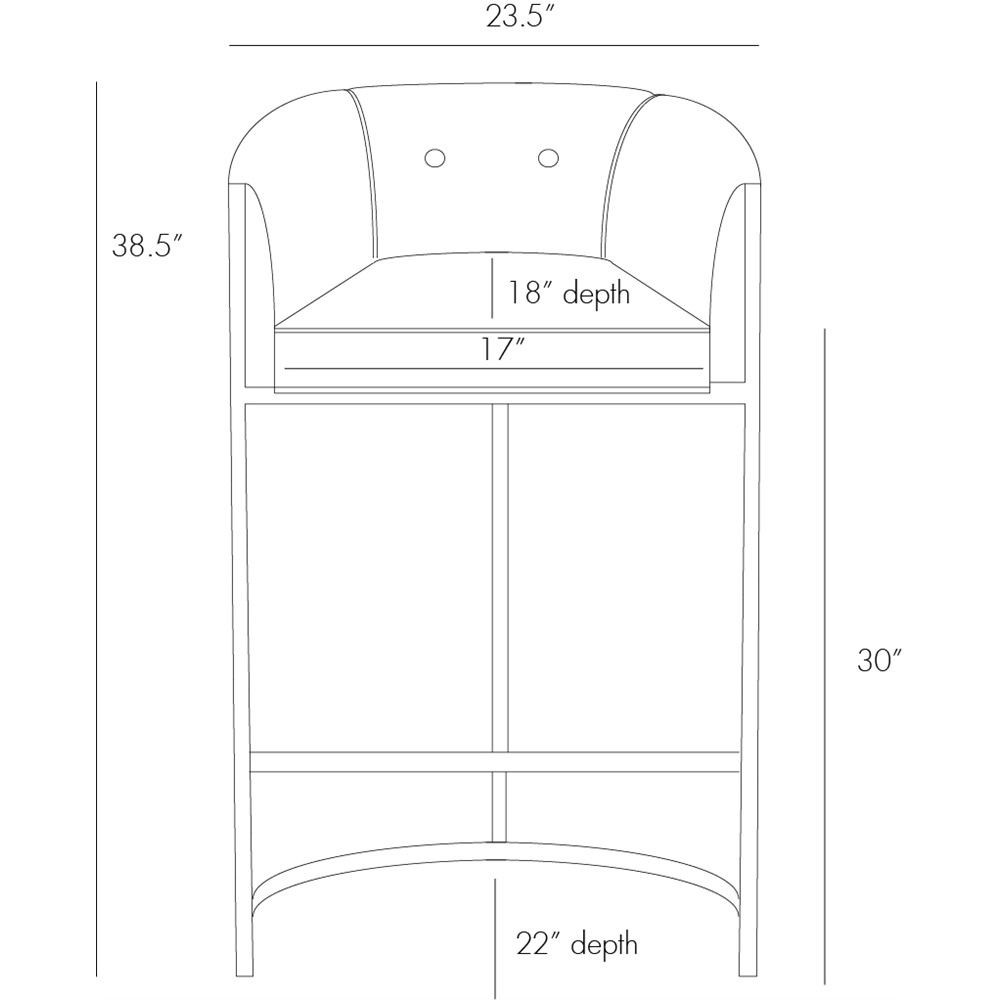 Arteriors Home Calvin Bar Stool 2670