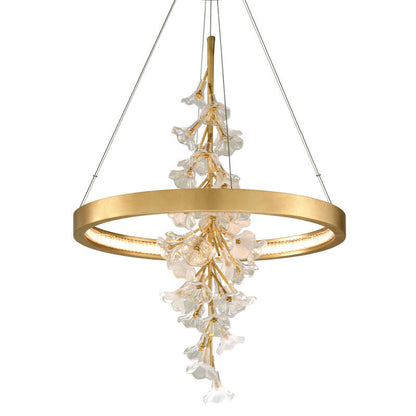 Corbett Lighting Jasmine Chandelier in Gold Leaf 268-71-GL