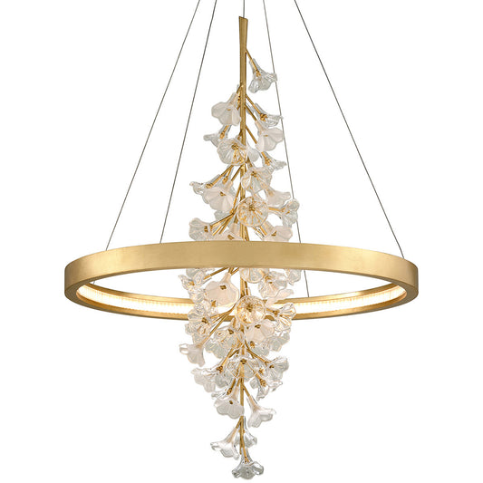 Corbett Lighting Jasmine Chandelier in Gold Leaf 268-72