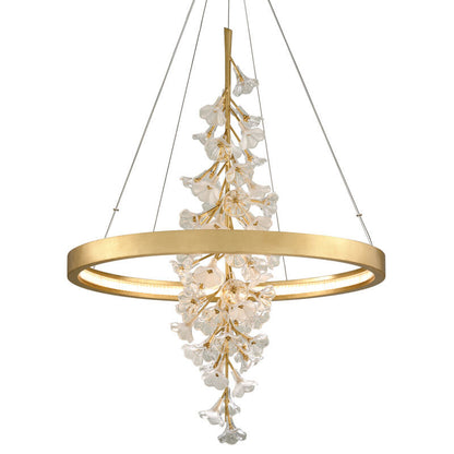 Corbett Lighting Jasmine Chandelier in Gold Leaf 268-72