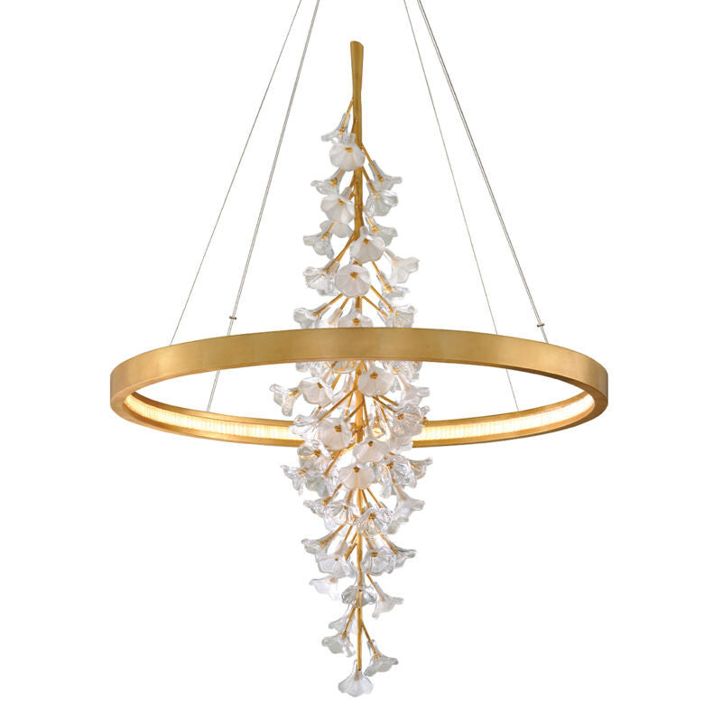 Corbett Lighting Jasmine Chandelier in Gold Leaf 268-73