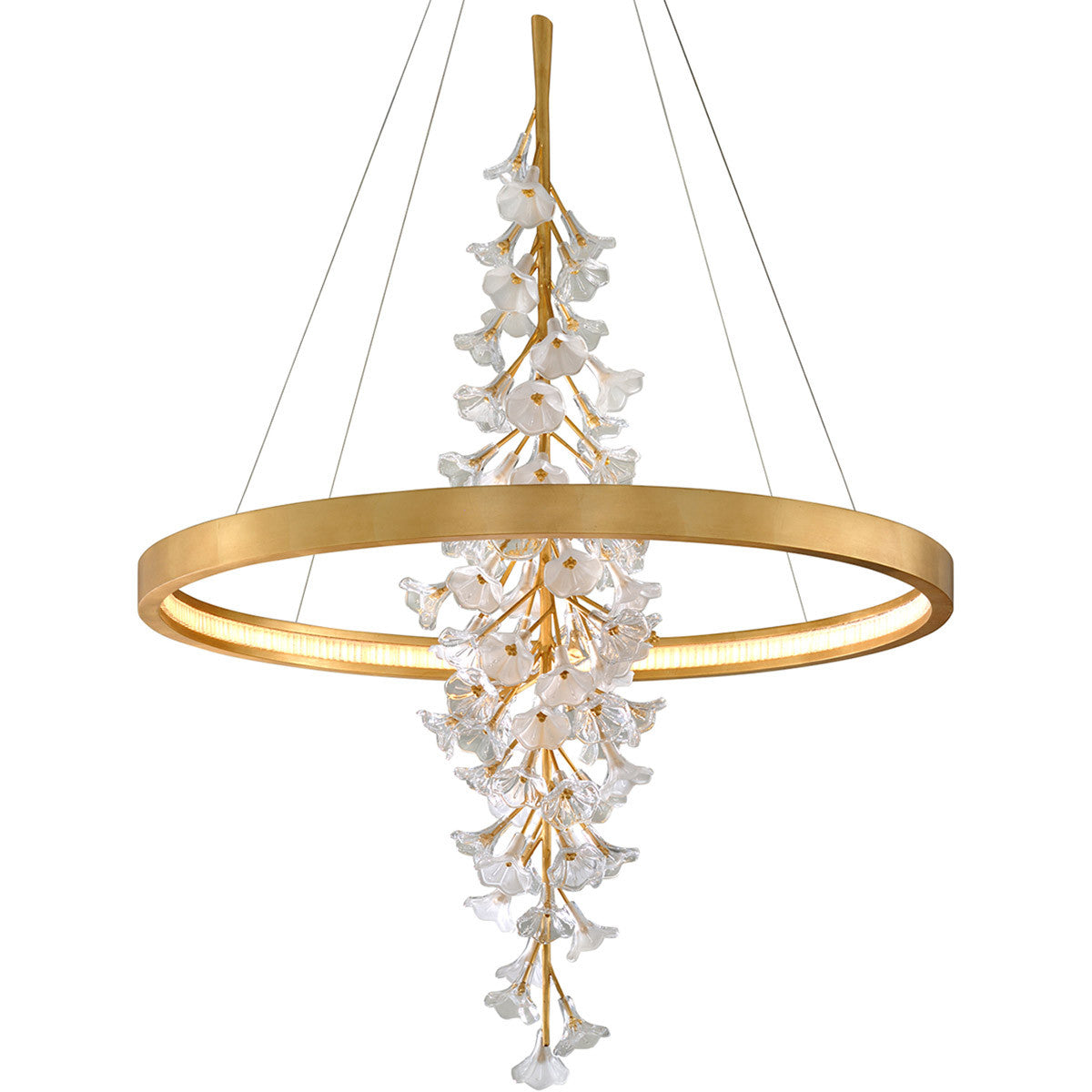 Corbett Lighting Jasmine Chandelier in Gold Leaf 268-73