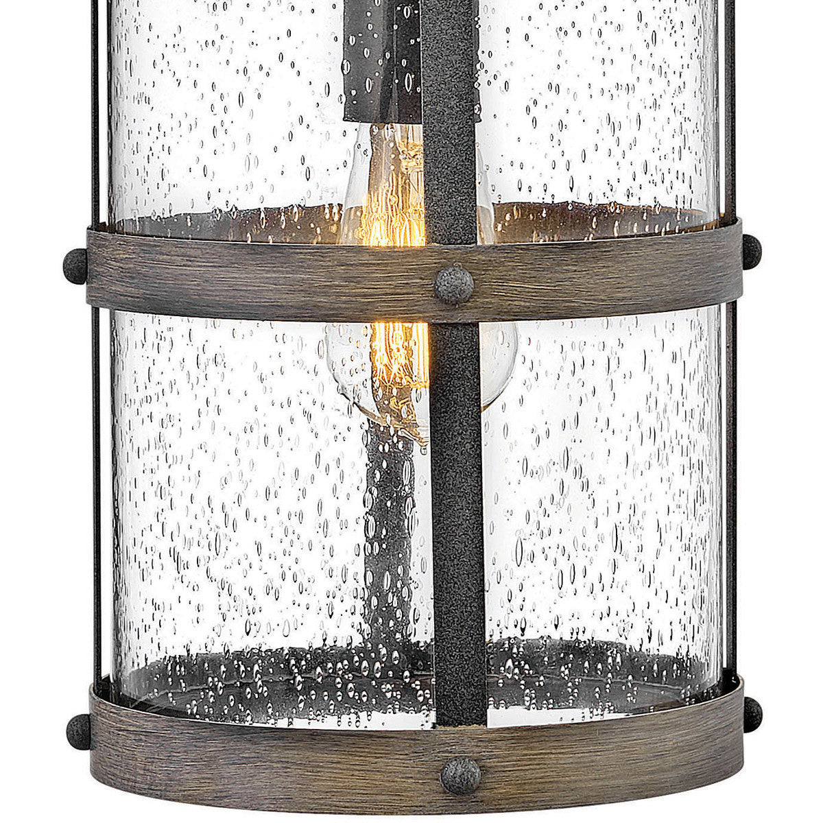 Hinkley Lighting Lakehouse Medium Wall Mount Lantern Aged Zinc 2684DZ