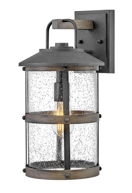 Hinkley Lighting Lakehouse Medium Wall Mount Lantern Aged Zinc 2684DZ