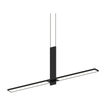 Sonneman Lighting Planes Intersecting LED Pendant in Satin Black 2686.25