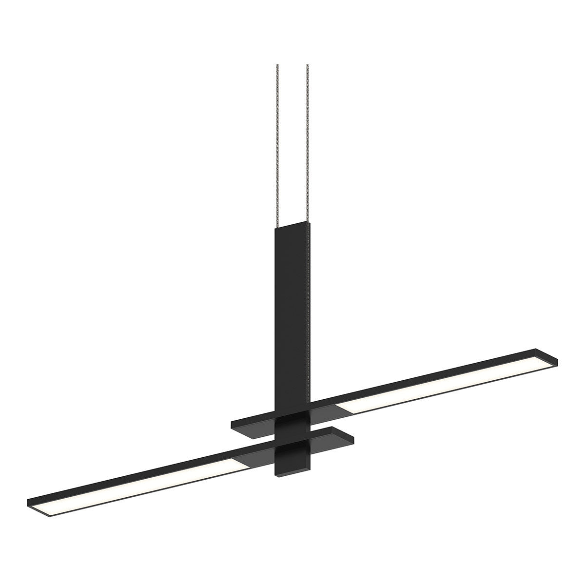 Sonneman Lighting Planes Cantilevered LED Pendant in Satin Black 2688.25