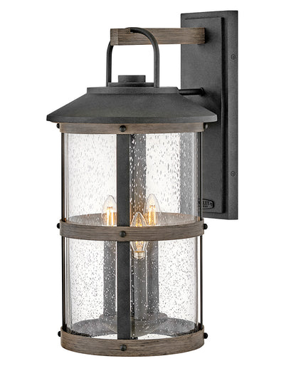 Hinkley Lighting Lakehouse Extra Large Wall Mount Lantern in Aged Zinc 2688DZ