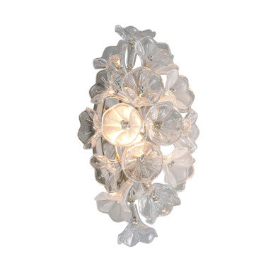 Corbett Lighting Jasmine Wall Sconce in Silver Leaf 269-11-SL