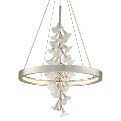 Corbett Lighting Jasmine Chandelier in Silver Leaf 269-71