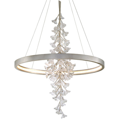 Corbett Lighting Jasmine Chandelier in Silver Leaf 269-73