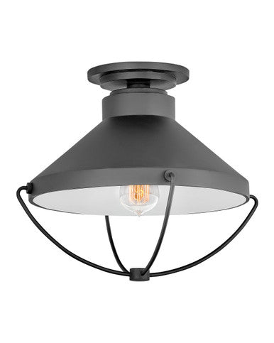 Hinkley Lighting Crew Large Flush Mount Black 2693BK