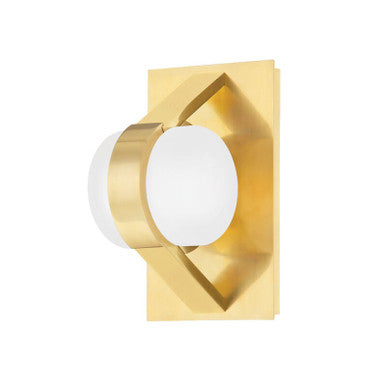 Hudson Valley Lighting Orbit Wall Sconce in Aged Brass 2700-AGB