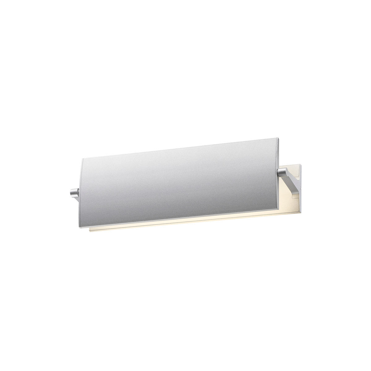 Sonneman Lighting Aileron 12" LED Sconce in Bright Satin Aluminum 2700.16