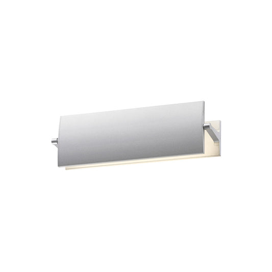 Sonneman Lighting Aileron 12" LED Sconce in Bright Satin Aluminum 2700.16