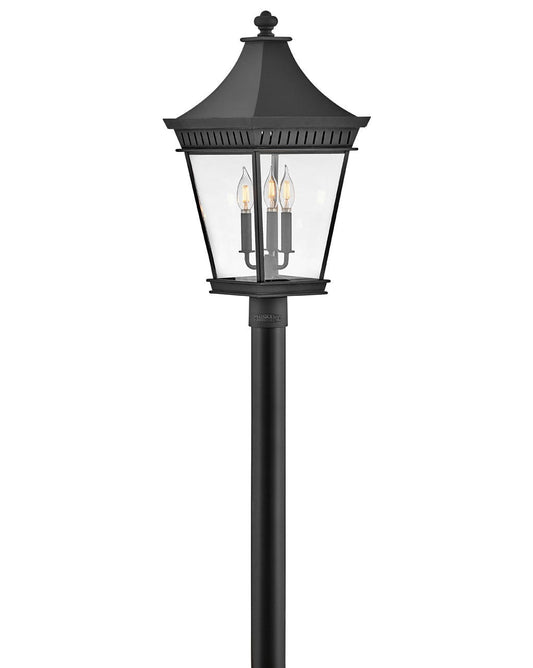 Hinkley Lighting Chapel Hill Large Post Top or Pier Mount Lantern in Museum Black 27091MB