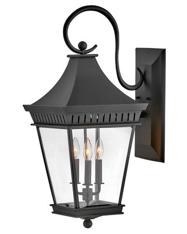 Hinkley Lighting Chapel Hill Large Wall Mount Lantern in Museum Black 27094MB