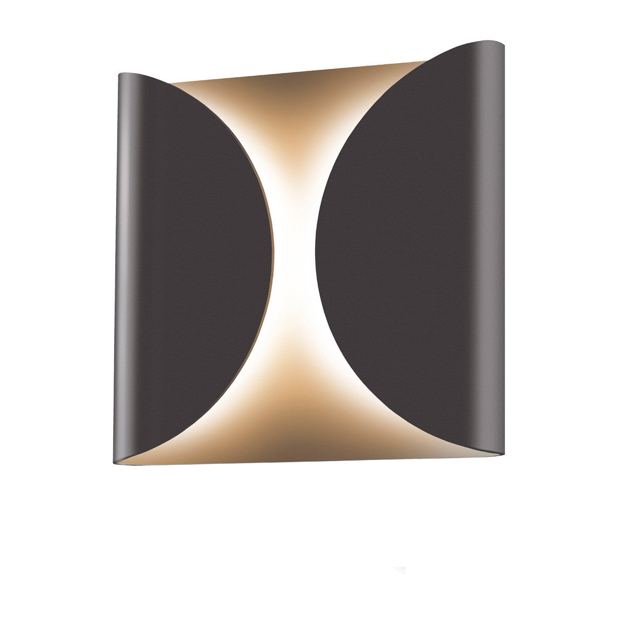 Sonneman Lighting Folds LED Sconce in Textured Bronze 2710.72-WL