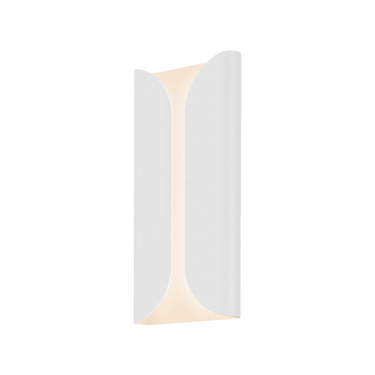 Sonneman Lighting Folds Tall LED Sconce in Textured White 2711.98-WL