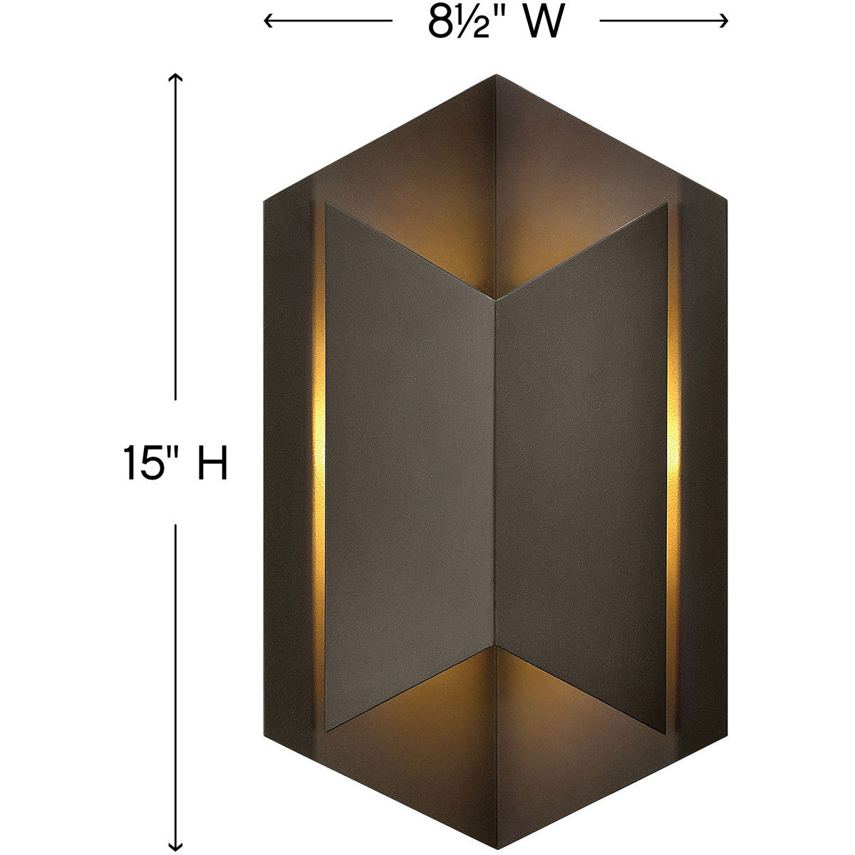 Hinkley Lighting Lex Medium Wall Mount Lantern Bronze 2714BZ