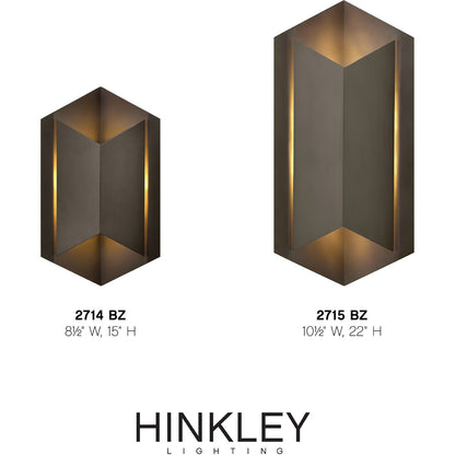 Hinkley Lighting Lex Large Wall Mount Lantern Bronze 2715BZ