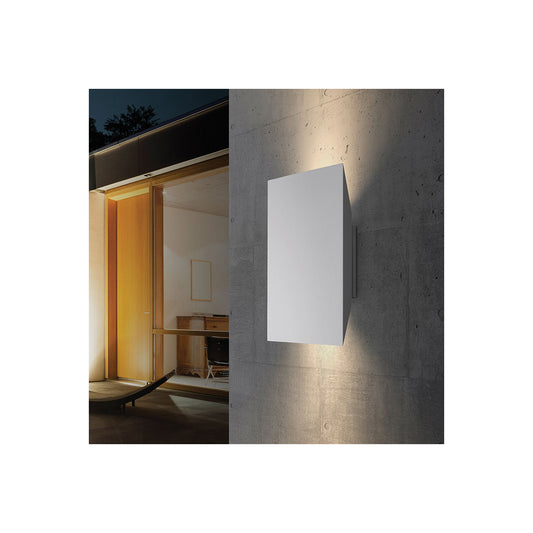 Sonneman Lighting Chamfer LED Sconce in Textured White 2716.98-WL