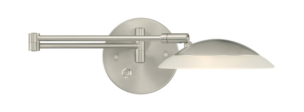 Arnsberg Meran Turbo Wall Sconce in Satin Nickel 272310107