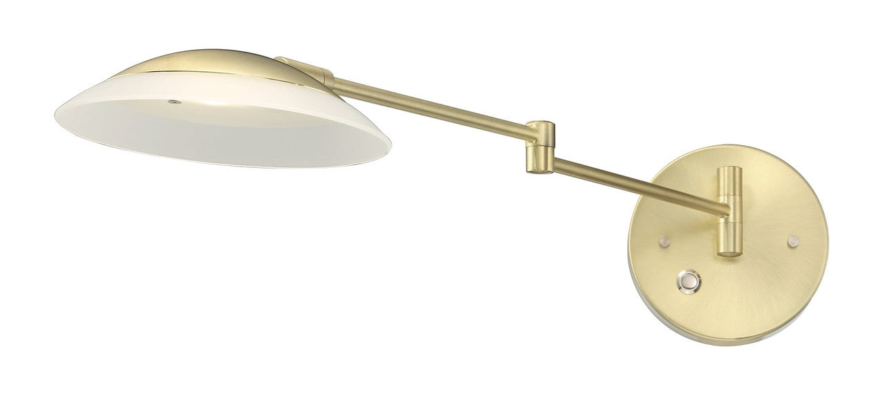 Arnsberg Meran Turbo Wall Sconce in Satin Brass 272310108